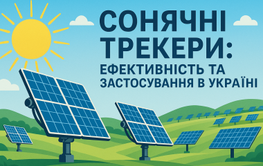 Сонячні трекери: ефективність та застосування в Україні