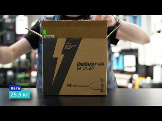 Акумулятор Ventura VG 12-80 GEL (гелевий) video 0