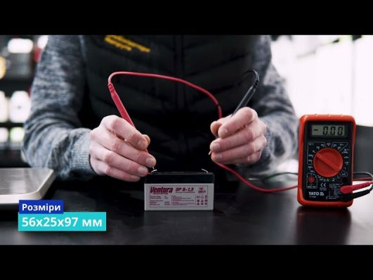 Аккумулятор Ventura GP 6-1,3 AGM video 0