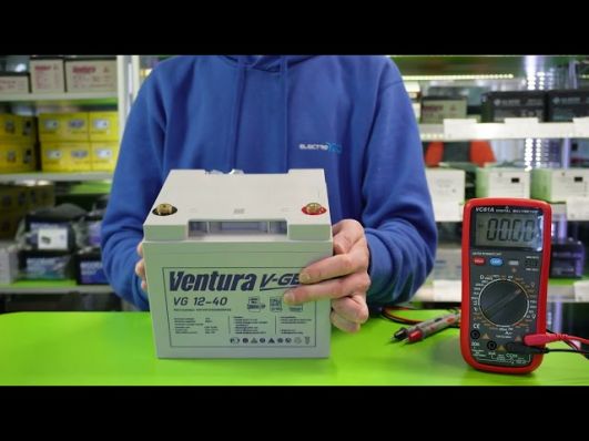 Акумулятор Ventura VG 12-40 GEL (гелевий) video 0