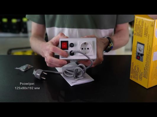 Стабилизатор напряжения LVT АСН-350 С (350 Вт) video 0