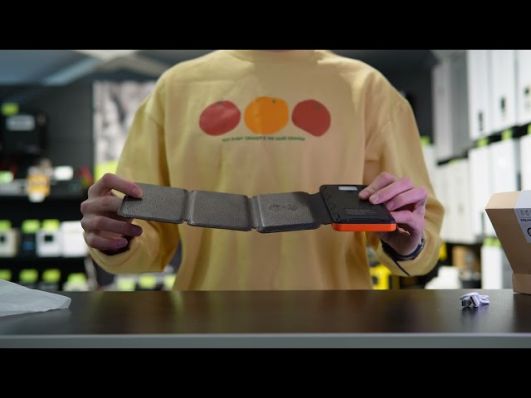 УМБ Solar 12000 mAh, 4P Orange (PowerBank) video 0