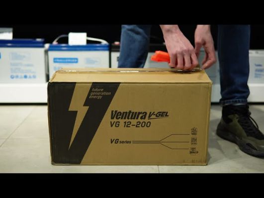Аккумулятор Ventura VG 12-200 GEL (гелевый) video 0