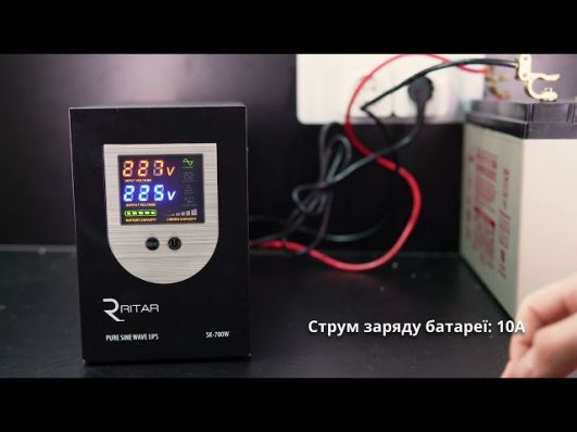 ИБП Ritar SK-600VA LCD (400 Вт) video 0