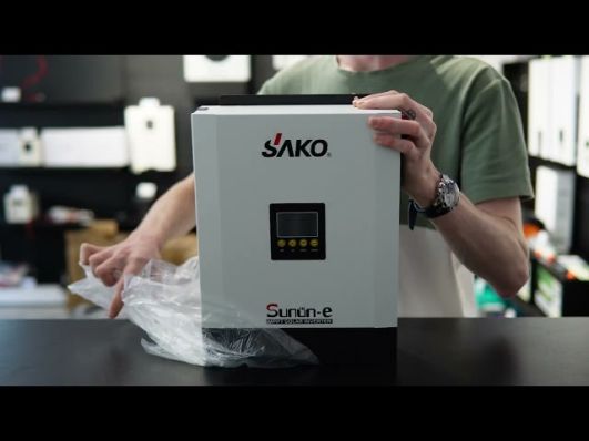 Солнечный инвертор SAKO 3000-24, 3000VA/2,4кВт 24V ток заряда 0-80 A video 0