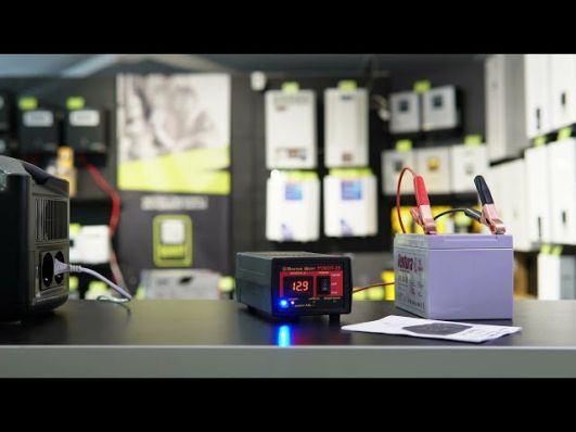 Автоматичний пуско-зарядний пристрій MasterWatt 12В-25А РОБОТ-25 video 0