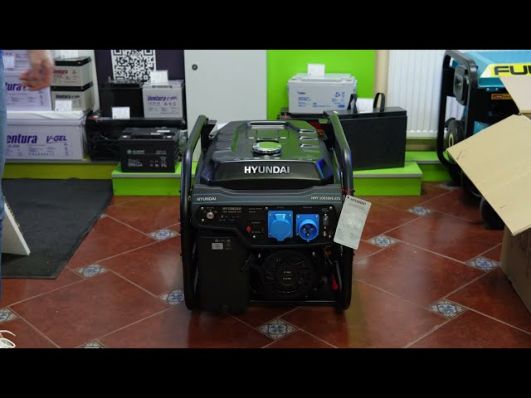 Генератор Hyundai HHY 10050FE ATS (бензин) video 0