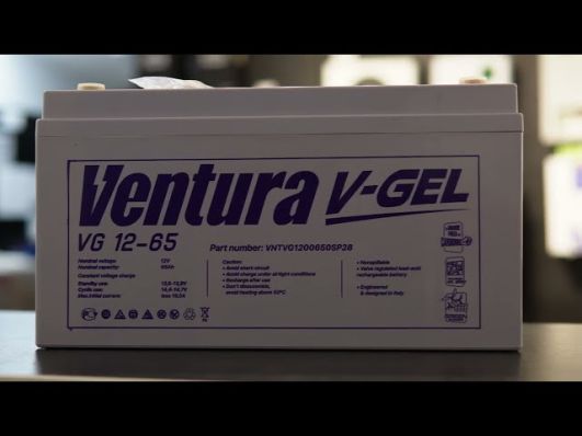 Аккумулятор Ventura VG 12-65 GEL (гелевый) video 0