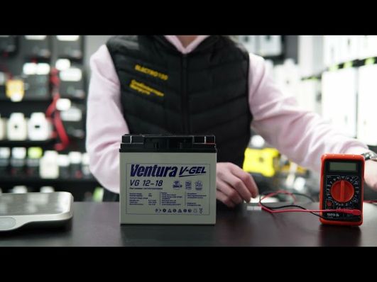 Аккумулятор Ventura VG 12-18 GEL (гелевый) video 0