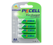 Акумулятор PKCELL 1,2V AA 2000 mAh NiMh, 4шт/блістер (09326)