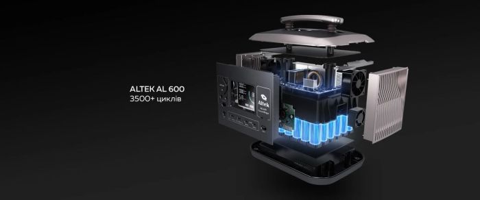 Портативная електростанция Altek AL 600 PowerEdge 537,6 Wh (2115550) (Уценка)