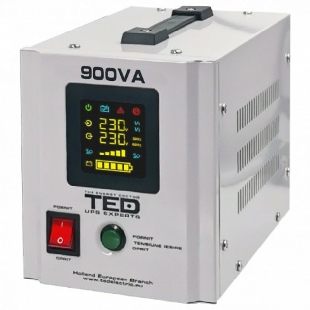 ДБЖ PSW-Ted-900VA(500W), 12V з правильною синусоїдою