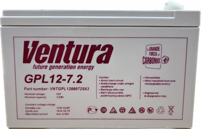 Аккумулятор Ventura GPL 12-7,2 AGM