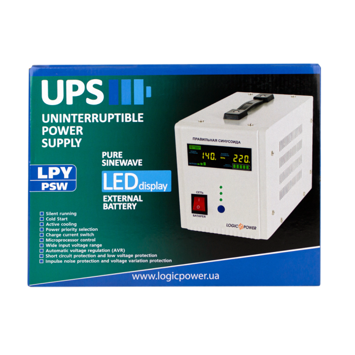 ИБП LogicPower LPY-PSW-500VA+ (4152)