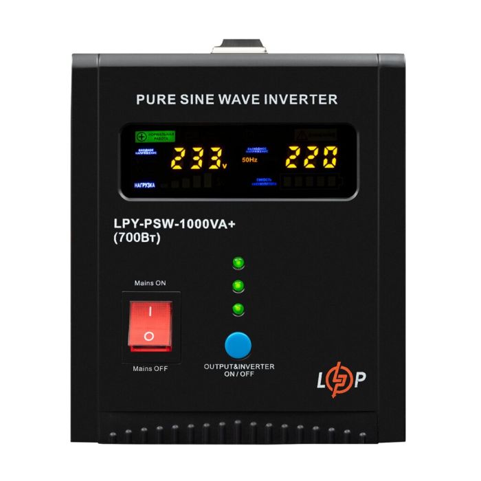 ИБП LogicPower LPY-PSW-1000VA+(700Вт) 10A/20A, 12В (22871)