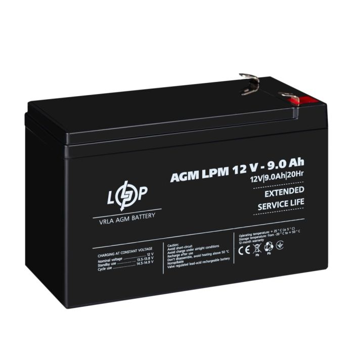Акумулятор LogicPower LPM 12V - 9 Ah AGM (3866)