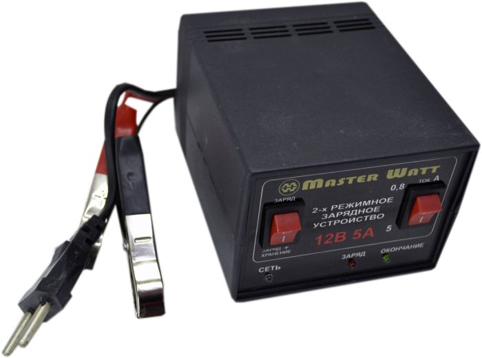 Автоматическое зарядное устройство MasterWatt 0.8–5А 12В