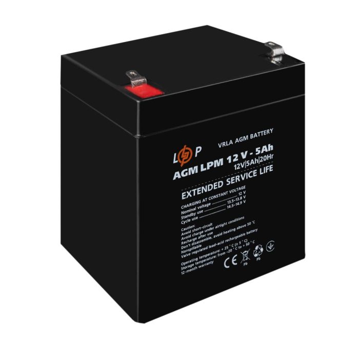 Аккумулятор LogicPower LPM 12V - 5 Ah AGM (3861)