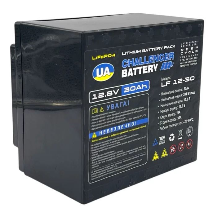 Аккумулятор Challenger LF12-30 LiFePO4 (пласт. корпус)