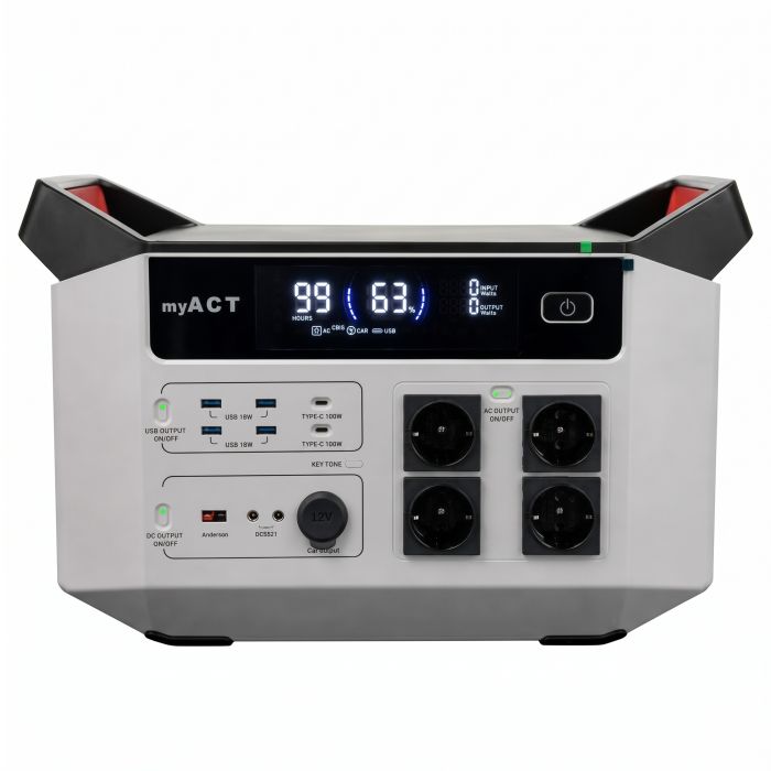 Зарядна станція myACT AP3000 3000Вт (2880 Wh)