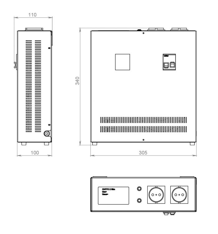 Стабилизатор напряжения Volter СНПТО 2 С Slim