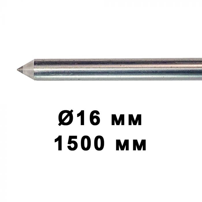 Стержень загострений з нержавіючої сталі NORX QUANT безмуфтовий (16 мм / 1500 мм)
