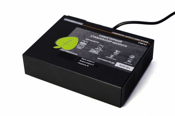 Стабілізатор напруги Промавтоматика СТАБ 0.4 Black (400 Вт)