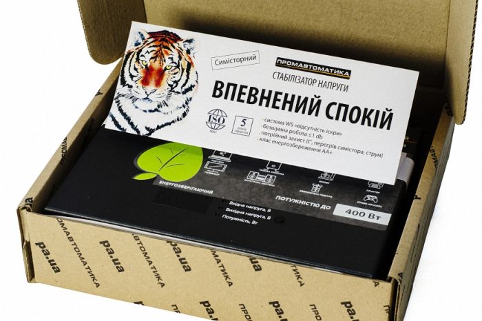 Стабілізатор напруги Промавтоматика СТАБ 0.4 Black (400 Вт)