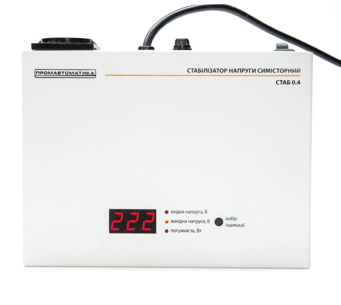 Стабилизатор напряжения Промавтоматика СТАБ 0.4 White (400 Вт)