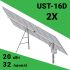 Солнечный трекер UST-16D-X2 (система из 2 трекеров)