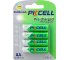 Акумулятор PKCELL 1,2V AA 2600 mAh NiMh, 4шт/блістер (09319)