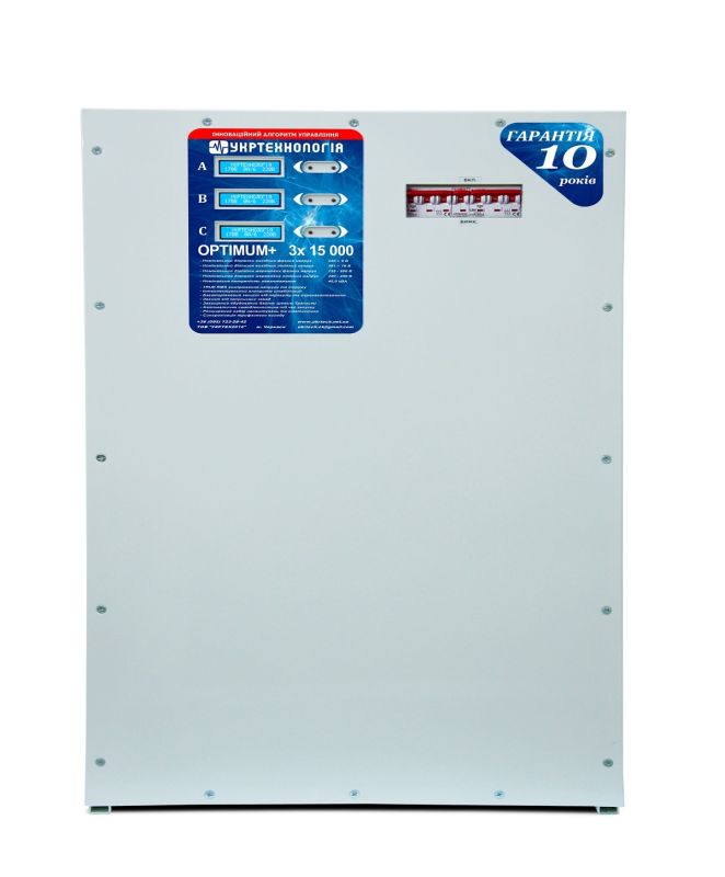 Стабилизатор напряжения Укртехнология OPTIMUM+ 15000х3