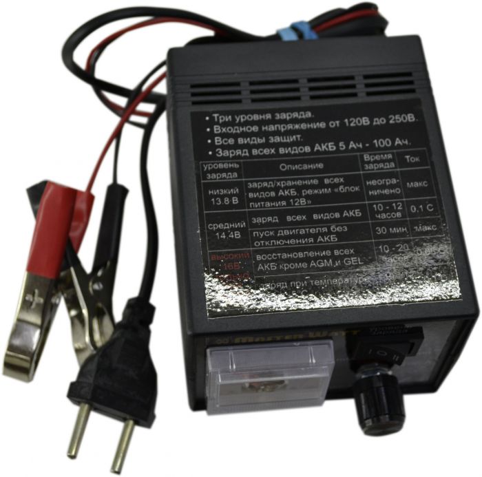 Зарядний пристрій MasterWatt 12В 5,5А (з регулятором)