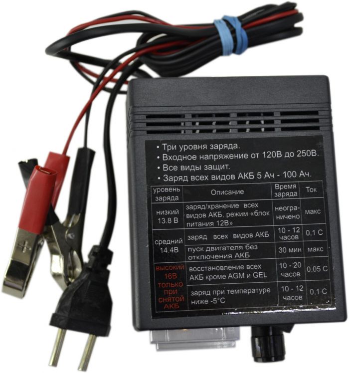 Зарядний пристрій MasterWatt 12В 5,5А (з регулятором)