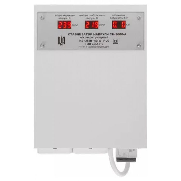 Стабилизатор напряжения ДИА-Н СН-3000-А (3 кВт)