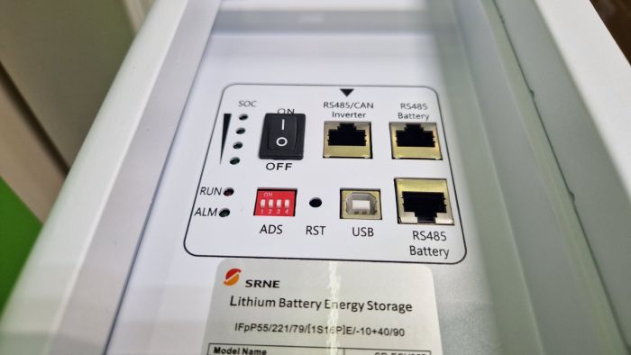 Акумуляторна батарея літієва SRNE EOV05B 5,12 кВт*г, 48В 100Аг