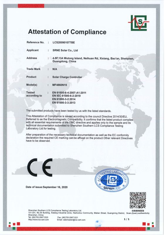Гібридний інвертор SRNE SR-HF2430S60-100, 3 кВт, 60А, під зовнішню АКБ 24В, PV 100В