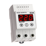 Реле напруги DigiTOP VP-63А (3 модулі, базовий функціонал)