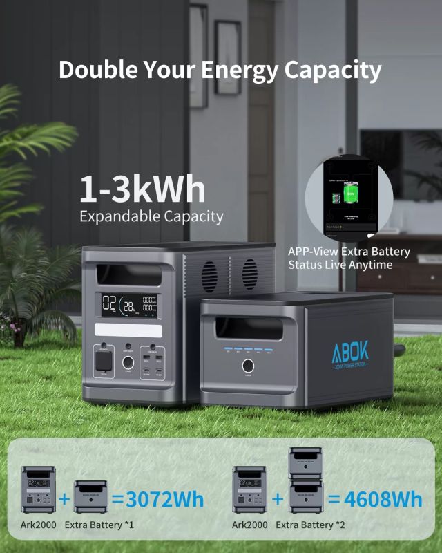 Портативная електростанция ABOK-2000 2000 Вт (1536Wh)