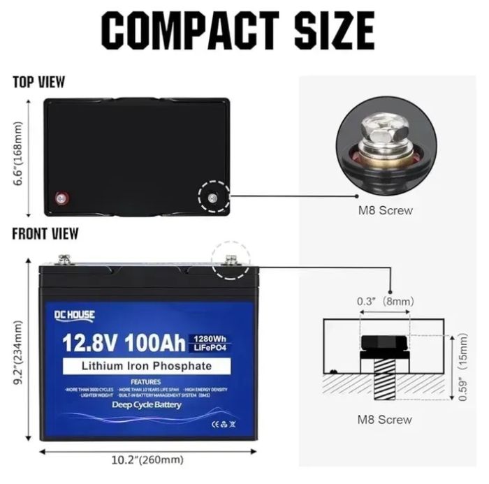 Акумулятор DC House LFP 12-100 LiFePO4 Bluetooth