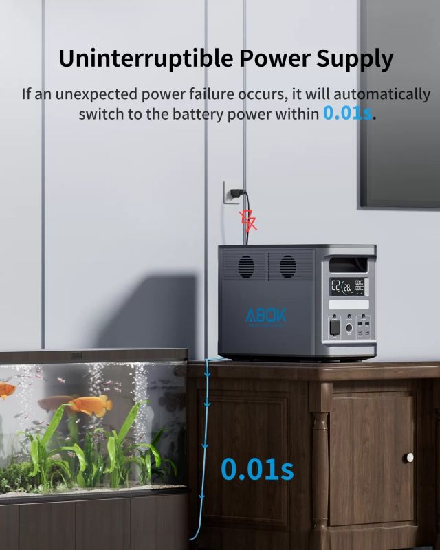 Портативна електростанція ABOK-2000 2000 Вт (1536Wh)