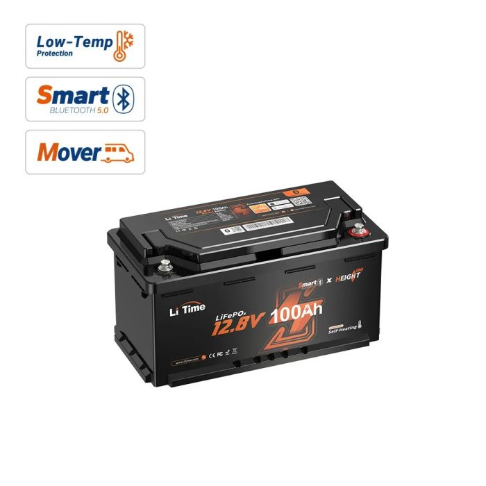 Акумулятор LiTime 12-100 H190 SMART Bluetooth LiFePO4