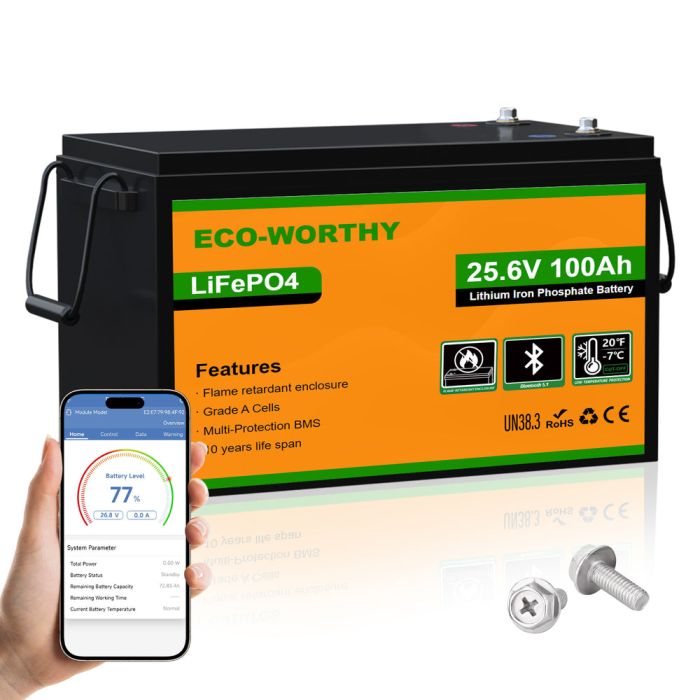 Акумулятор ECO-Worthy LFP 24-100 LiFePO4 Bluetooth