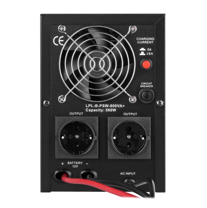 ИБП LogicPower LPL-B-PSW-800VA+ (560Вт) 5A/20A, 12В (37710)