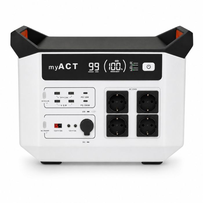 Зарядна станція myACT AP2502 2500Вт (2496 Wh)