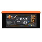 Акумулятор LP LiFePO4 25,6V - 100 Ah (2560Wh) (BMS 80А/50А) пластик Smart BT (30143)